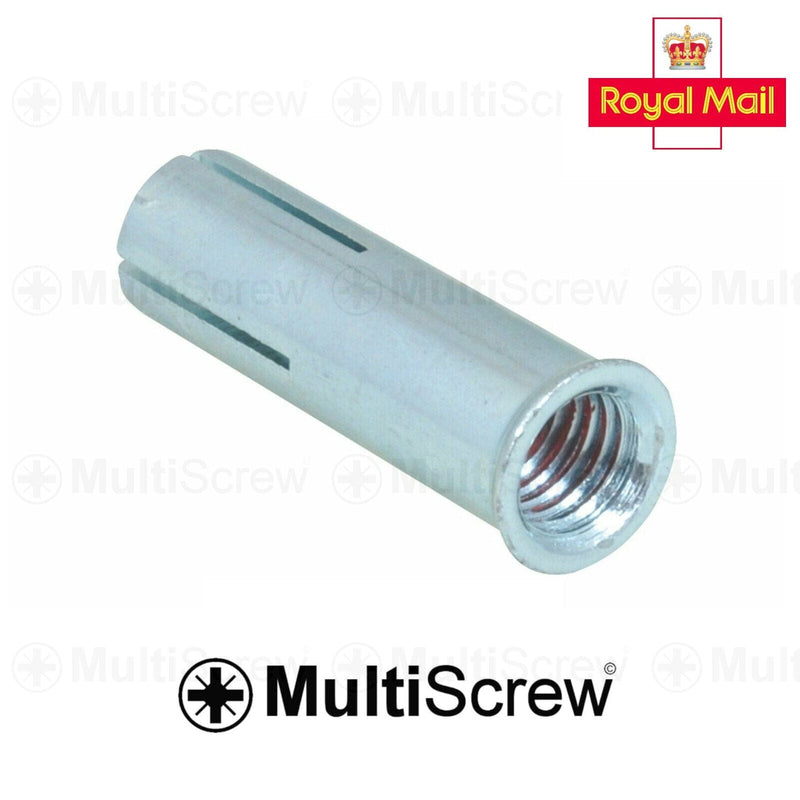 MultiScrew Home, Furniture & DIY:DIY Materials:Nails, Screws & Fasteners:Other Fasteners M12 (fits bolts 12mm) / 5 M12 LIPPED DROP IN ANCHOR MASONRY CONCRETE ANCHORS FIT BOLTS METRIC RING 12mm