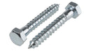 MultiScrew Home, Furniture & DIY:DIY Materials:Nails, Screws & Fasteners:Screws & Bolts M12 x 50mm / 5 M12 / 12mm HEX HEXAGON HEAD WOOD SCREW COACH SCREWS BOLTS ZINC PLATED ALL LENGTH