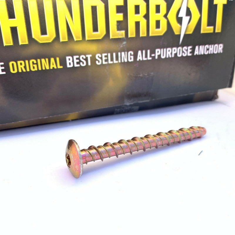 THUNDERBOLT Home, Furniture & DIY:DIY Materials:Nails, Screws & Fasteners:Other Fasteners M5 M6 GENUINE THUNDERBOLT TORX PAN HEAD MASONRY CONCRETE ANCHOR SCREW BOLT DOME