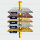 Timco Business, Office & Industrial:Fasteners & Hardware:Other Fasteners & Hardware 100x WINDOW DOOR FRAME FIXING SCREWS UPVC MASONRY CONCRETE STONE BRICK ANCHOR