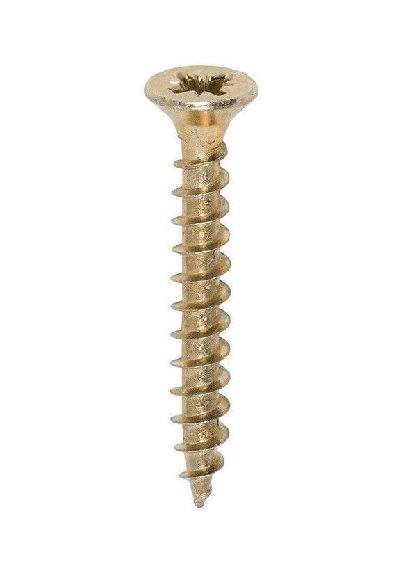 Timco Business, Office & Industrial:Fasteners & Hardware:Screws & Bolts 200 x CHIPBOARD SCREWS POZI COUNTERSUNK YELLOW ZINC WOOD SCREW 3mm 4mm 5mm 6mm