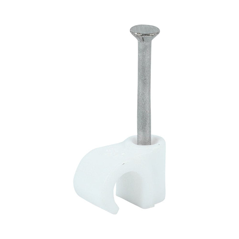 TIMCO Fasteners & Fixings To fit 6.0mm TIMCO Round Cable Clips White