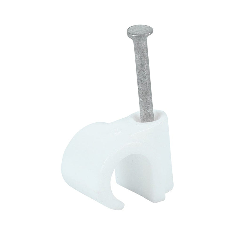 TIMCO Fasteners & Fixings To fit 9.0mm TIMCO Round Cable Clips White