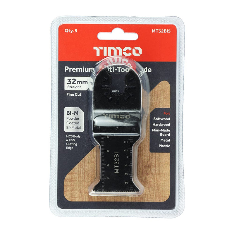 TIMCO Powertool Accessories TIMCO Multi-Tool Fine Cut Blade For Wood/Metal Bi-Metal