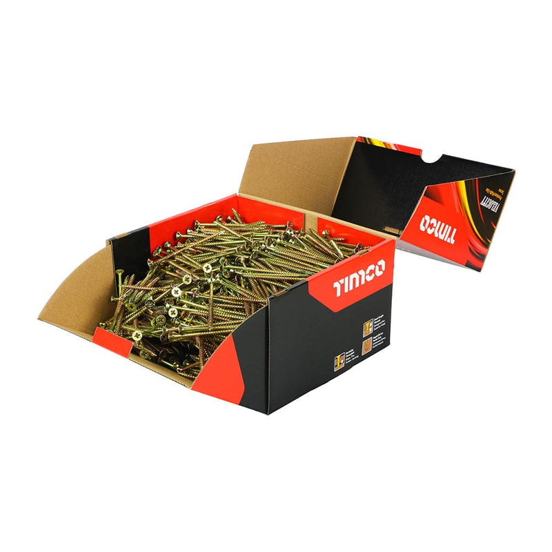 TIMCO Screws 5.0 x 90 TIMCO Velocity Premium Multi-Use Countersunk Gold Woodscrews - Industry Packs