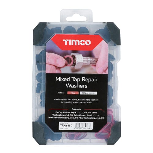 TIMCO Screws TIMCO Tap Repair Washers Mixed Tray - 159pcs