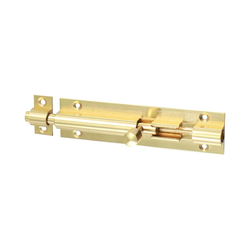 TIMCO Security & Ironmongery 100 x 25mm TIMCO Straight Barrel Bolt Polished Brass