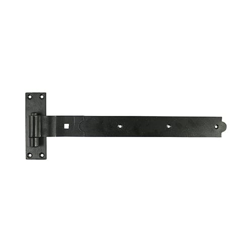 TIMCO Security & Ironmongery 400mm TIMCO Cranked Band & Hook On Plates Hinges Black