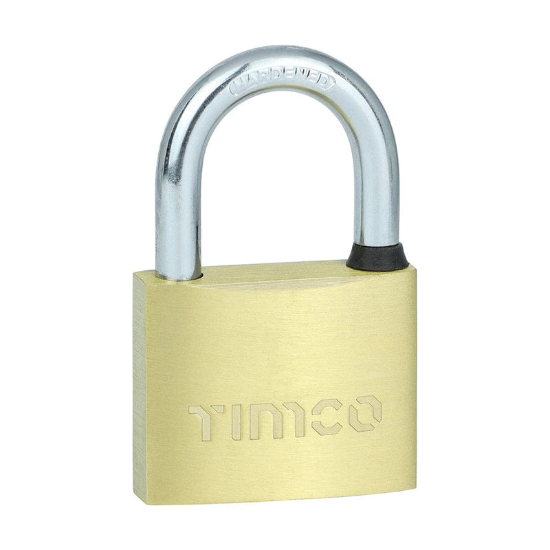 TIMCO Security & Ironmongery 50mm / 1 TIMCO Brass Padlock