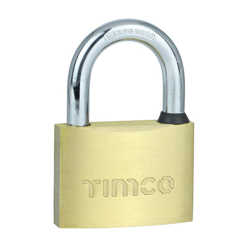TIMCO Security & Ironmongery 60mm / 1 TIMCO Brass Padlock