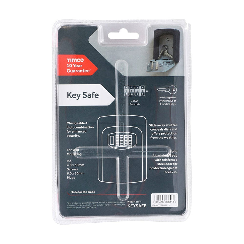 TIMCO Security & Ironmongery TIMCO Water Resistant Combination Key Safe - 120 x 85 x 40