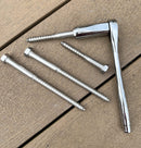 M12 (12mm) A2 Stainless Coach Screw Hex Hexagon Head Wood Screws Lag Bolt Steel