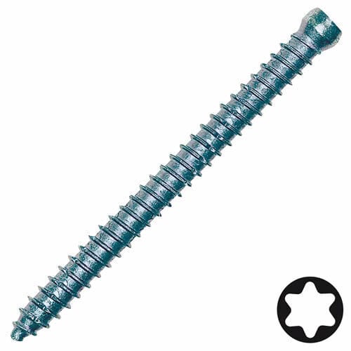MultiScrew Business, Office & Industrial:Fasteners & Hardware:Other Fasteners & Hardware 5.0 x 62mm / 10 CYLINDRICAL HEAD WINDOWS DOORS WOOD FRAME FIXING CONCRETE SCREWS ANCHOR Cylinder