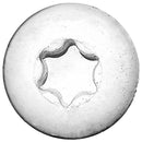 MultiScrew Business, Office & Industrial:Fasteners & Hardware:Other Fasteners & Hardware WHITE HEAD Concrete Door Window Frame Fixing Screw Countersunk BZP Torx 7.5mm