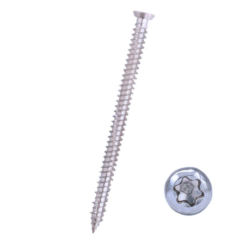 MultiScrew Business, Office & Industrial:Fasteners & Hardware:Screws & Bolts 7.5Ø Concrete Screw A4 Stainless Steel Countersunk Torx Frame Door Fixing 316