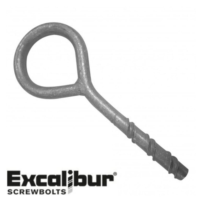 Excalibur Business, Office & Industrial:Fasteners & Hardware:Other Fasteners & Hardware Genuine Excalibur Scaffold Ring Bolt, 12mm Screw Ringbolt Galvanised Scaffolding