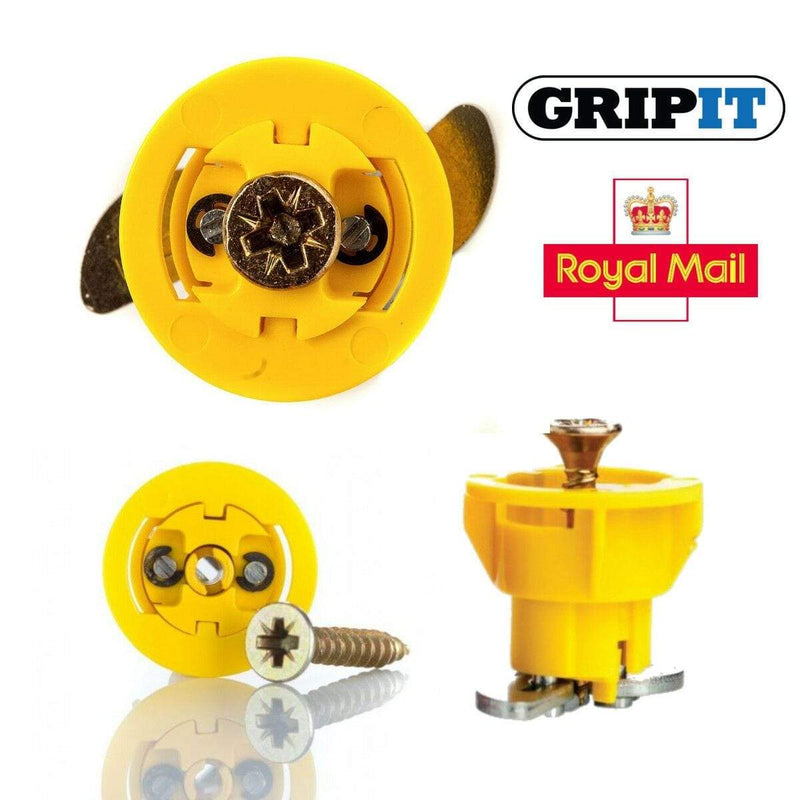 Yellow Grip It Plasterboard Fixings & Screws Hollow Cavity Wall Gripit 15Mm Plug