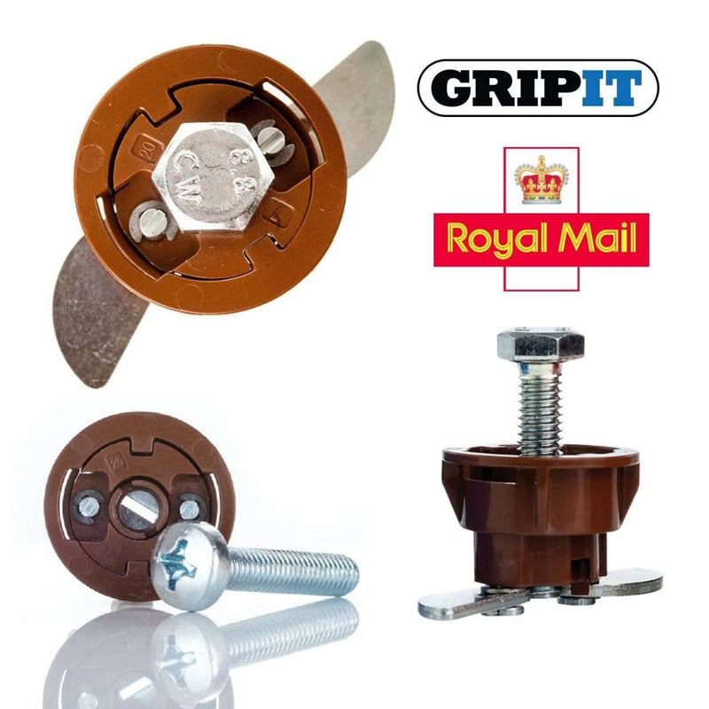 GripIt Wall Plugs 2 GRIPIT BROWN 20mm PLASTERBOARD FIXINGS
