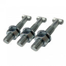 M12 T Tee Bolt 85mm Nut & Washer Set Scaffold Fitting Zinc Scaffolding Coupler