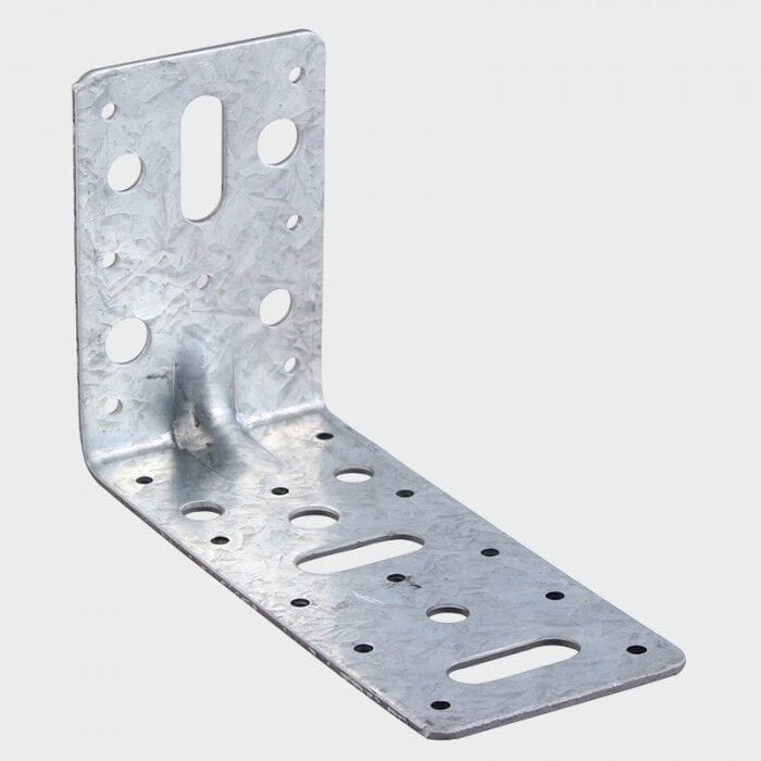 MultiScrew Business, Office & Industrial:Building Materials & Supplies:Other Building Materials 150mm x 150mm / 6 150 x 150mm REINFORCED GALVANISED ANGLE BRACKET HEAVY DUTY DECKING JOISTS TIMBER