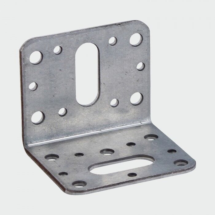 MultiScrew Business, Office & Industrial:Building Materials & Supplies:Other Building Materials 50mm x 50mm / 6 50mm x 50mm REINFORCED GALVANISED ANGLE BRACKET HEAVY DUTY DECKING JOISTS TIMBER