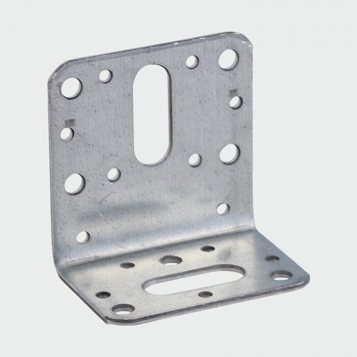 MultiScrew Business, Office & Industrial:Building Materials & Supplies:Other Building Materials 60mm x 40mm / 6 60 x 40mm REINFORCED GALVANISED ANGLE BRACKET HEAVY DUTY DECKING JOISTS TIMBER