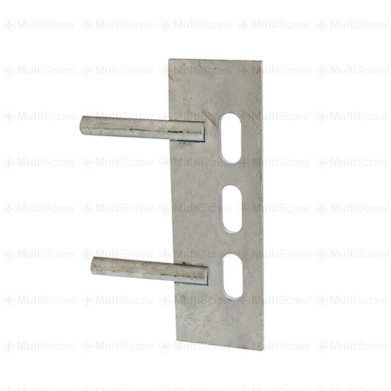 MultiScrew Business, Office & Industrial:Fasteners & Hardware:Other Fasteners & Hardware 1 Clip 150mm x 50mm GRAVEL BOARD PANEL CLIPS 2 PIN CLEAT FENCE BRACKETS GALVANISED TWO
