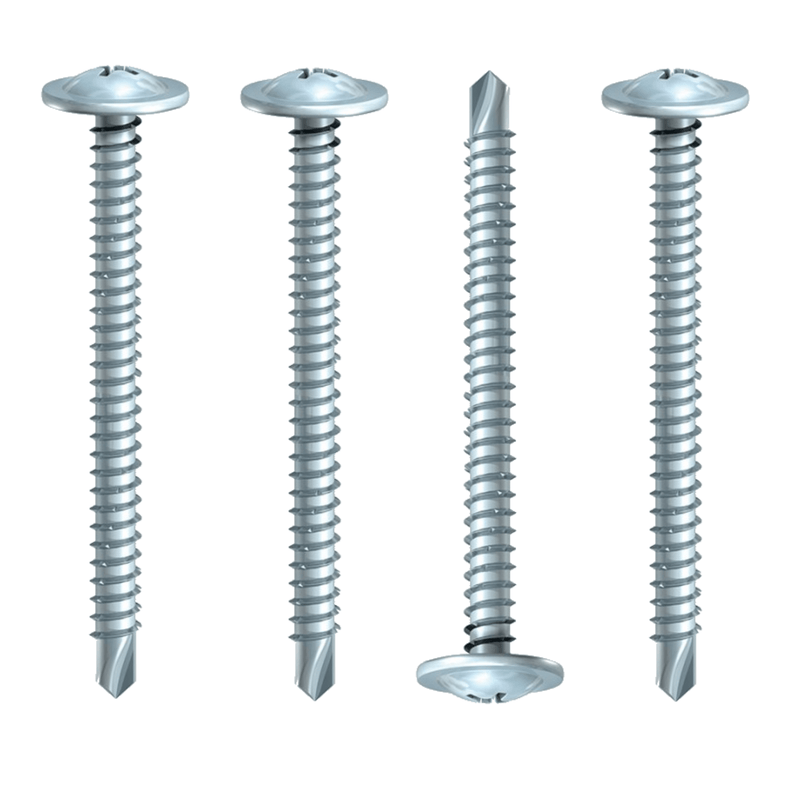 MultiScrew Business, Office & Industrial:Fasteners & Hardware:Other Fasteners & Hardware 200 BOX 4.8 x 80mm BAYPOLE WAFER HEAD SELF DRILLING SCREW PH2 BAY WINDOW uPVC