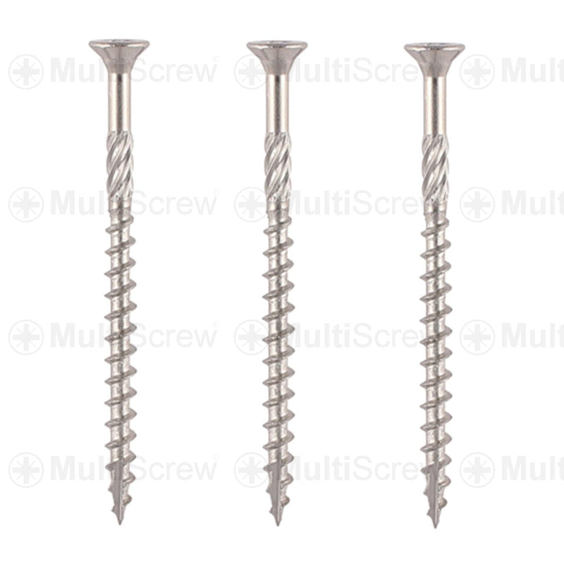 MultiScrew Business, Office & Industrial:Fasteners & Hardware:Other Fasteners & Hardware 4.5mm x 50mm (9g x 2") / 250 50mm, 65mm, PROFESSIONAL STAINLESS STEEL DECKING SCREWS - FENCING LANDSCAPE CE