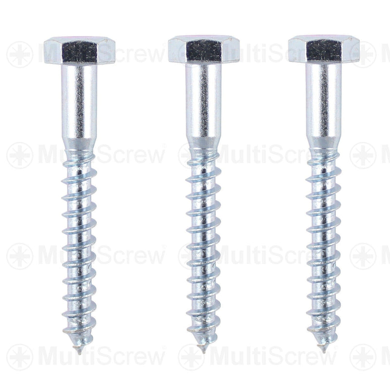 MultiScrew Business, Office & Industrial:Fasteners & Hardware:Other Fasteners & Hardware M10 x 100mm STAINLESS COACH SCREW HEX HEXAGON HEAD WOOD SCREWS LAG BOLT A2 STEEL