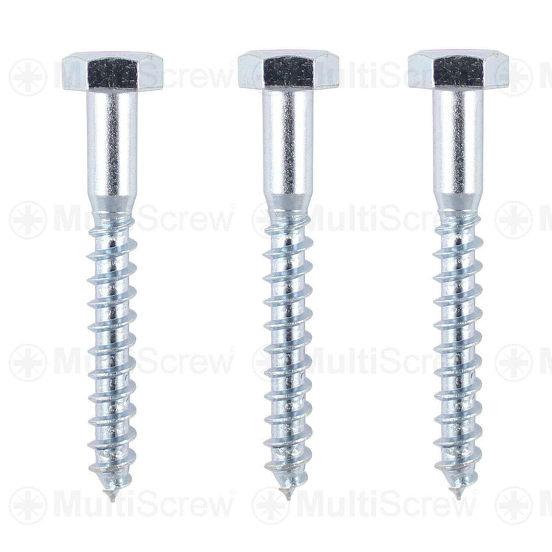 MultiScrew Business, Office & Industrial:Fasteners & Hardware:Other Fasteners & Hardware M12 (12mm) A2 STAINLESS COACH SCREW HEX HEXAGON HEAD WOOD SCREWS LAG BOLT STEEL