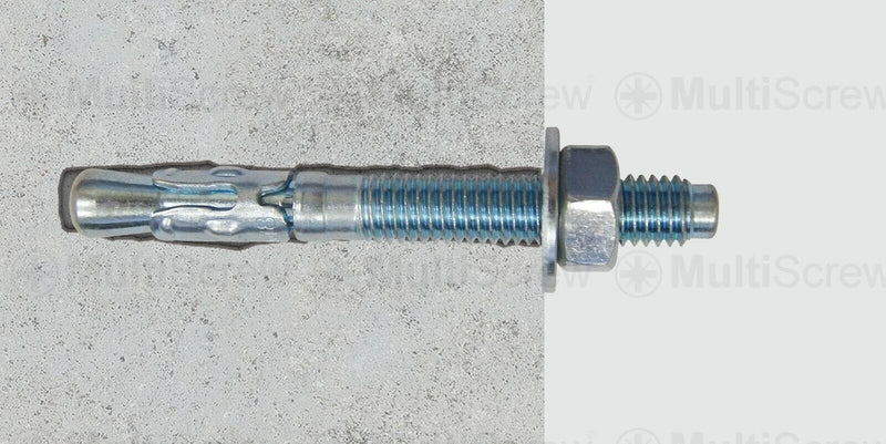 MultiScrew Business, Office & Industrial:Fasteners & Hardware:Other Fasteners & Hardware M12 x 180mm THROUGH ANCHOR WALL BOLTS RAWL BRICK MASONRY CONCRETE THROUGHBOLTS