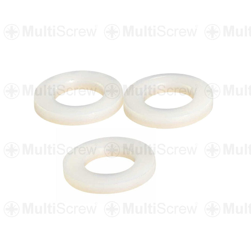 MultiScrew Business, Office & Industrial:Fasteners & Hardware:Other Fasteners & Hardware M3 / 10 NATURAL NYLON WASHERS FORM A PLASTIC FLAT M3 M4 M5 M6 M8 M10 M12 M16 M20 M24