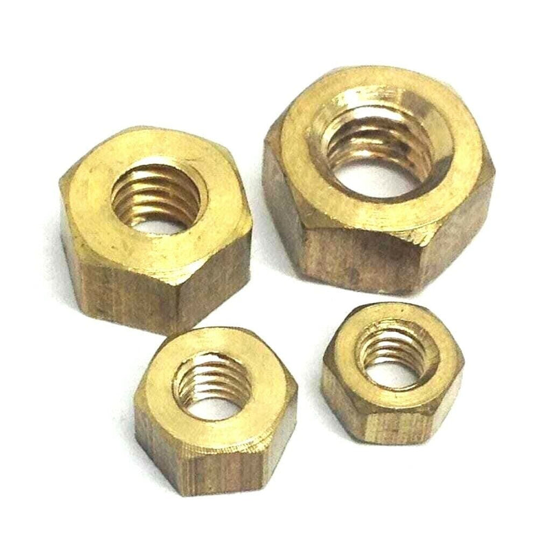 MultiScrew Business, Office & Industrial:Fasteners & Hardware:Other Fasteners & Hardware METRIC BRASS FULL NUTS M2, M2.5, M3, M4, M5, M6, M8, M10, M12, M16, & M20 DIN934