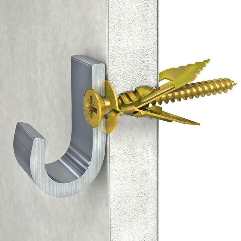 MultiScrew Business, Office & Industrial:Fasteners & Hardware:Other Fasteners & Hardware PLASTERBOARD CAVITY WALL FIXINGS HAMMER IN METAL ANCHOR PLUGS INCLUDING SCREWS