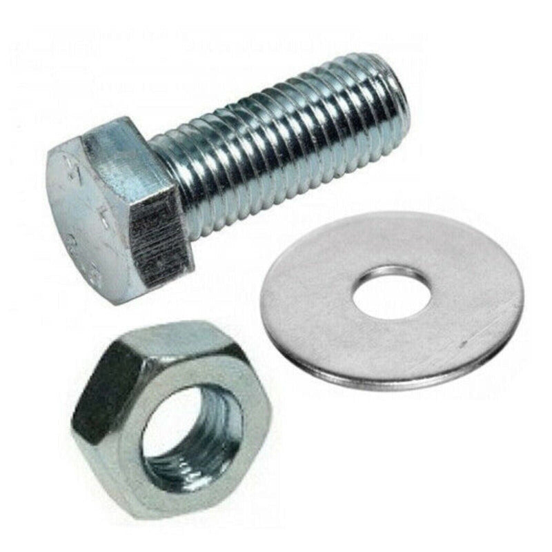 MultiScrew Business, Office & Industrial:Fasteners & Hardware:Other Fasteners & Hardware Set - M6 x 40mm Hex Bolt, Nut & Washer (Zinc Plated) x 100 Quantity