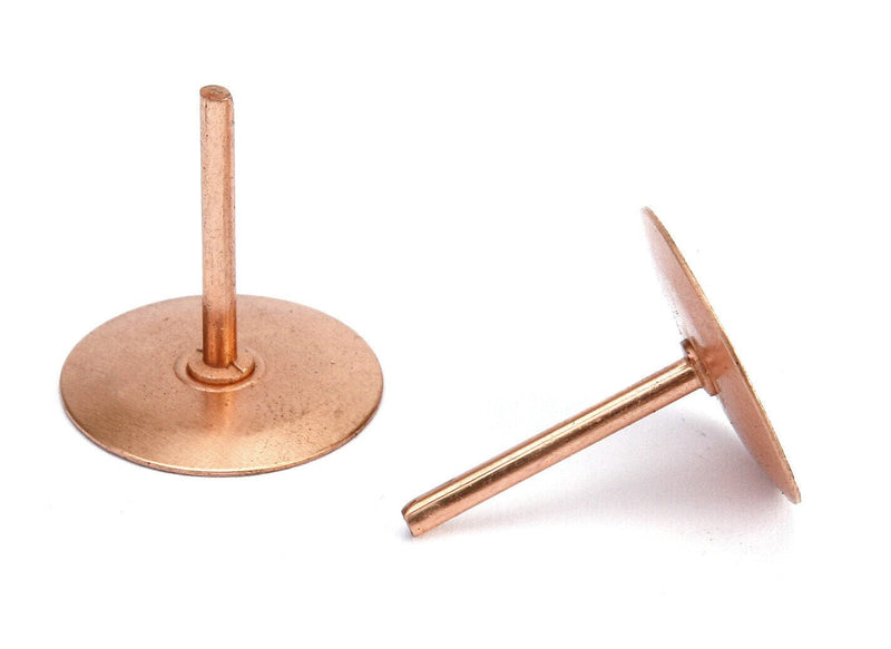 MultiScrew Business, Office & Industrial:Fasteners & Hardware:Rivets:Blind & Drive Rivets 10 COPPER DISC RIVETS 19MM (3/4") COPPER ROOFING RIVETS - COPPER SLATE TILE RIVET