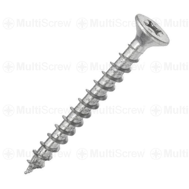 MultiScrew Business, Office & Industrial:Fasteners & Hardware:Screws & Bolts 5.0 x 30mm / 5 Screw Sample 5mm 10g A2 STAINLESS STEEL POZI COUNTERSUNK FULLY THREADED CHIPBOARD WOOD SCREWS