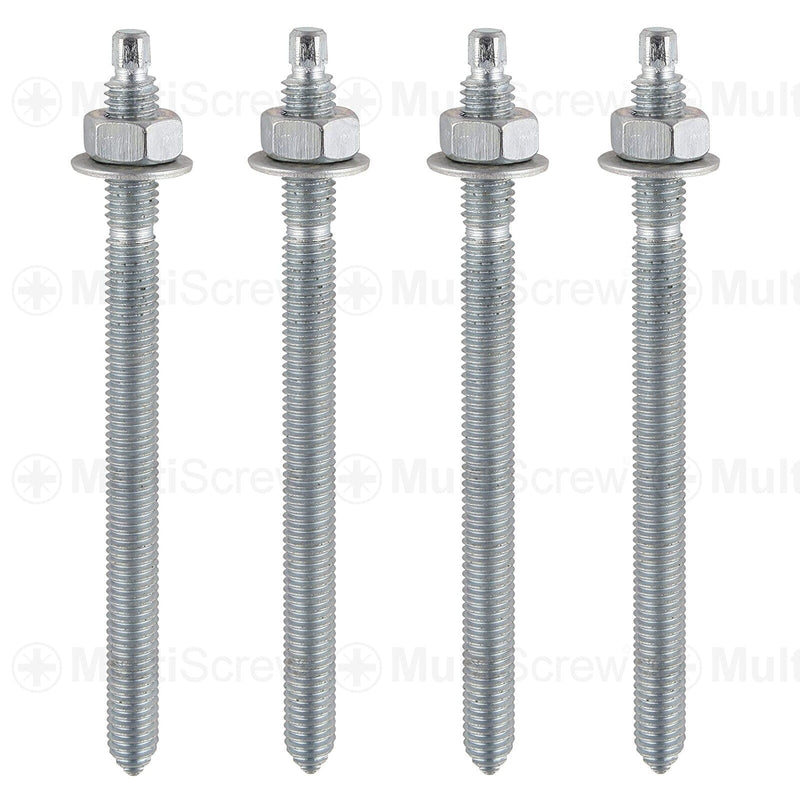 MultiScrew Business, Office & Industrial:Fasteners & Hardware:Threaded Rods & Threaded Studs 2 / M8 x 110mm CHEMICAL RESIN ANCHOR FIXING STUDS THREADED ROD/NUTS/WASHERS M8,M10,M12,M16,M20
