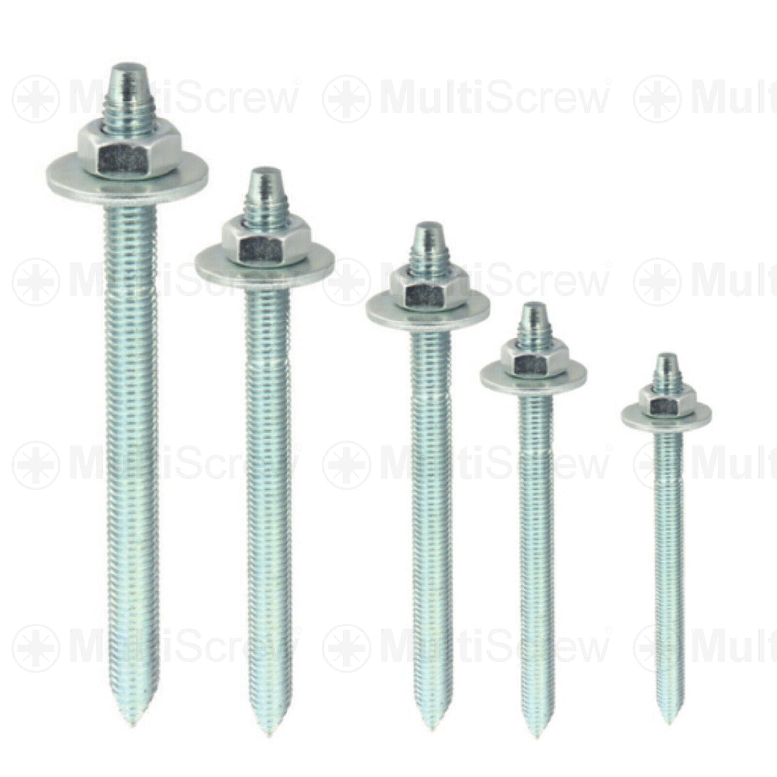 Chemical Resin Anchor Fixing Studs Threaded Rod/Nuts/Washers M8,M10,M1
