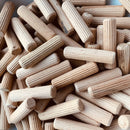 MultiScrew Crafts:Woodworking:Other Woodworking Supplies 6mm, 8mm, 10mm HARDWOOD WOODEN DOWELS MULTIGROOVE FLUTED PIN WOOD BEECH FSC CERT