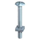 M10 (10Mm) Roofing Bolts + Square Nuts Cross Slotted Mushroom Head Bolt Zinc Ce