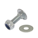 M12 Bzp Cup Square Carriage Bolt Coach Screw + Washer + Nyloc Nut, Din 603 Nylon