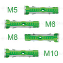 MultiScrew Home, Furniture & DIY:DIY Materials:Nails, Screws & Fasteners:Wall Plugs & Fixings 10.0 x 50mm ALL PURPOSE FIXING PLUGS CONCRETE BRICK PLASTERBOARD WALL DUOPOWER