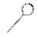M12 Scaffolding Restraint Tie/ Eye Screw (50mm Eye) Apollo Fixing - Ring Bolt with Eyelet, Steel Bright Zinc Plated