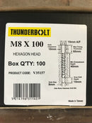 THUNDERBOLT Business, Office & Industrial:Fasteners & Hardware:Other Fasteners & Hardware M8 x 100mm THUNDERBOLT MASONRY CONCRETE ANCHOR BOLTS SCREW YZP ZINC HEX HEAD