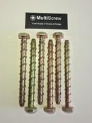 THUNDERBOLT Business, Office & Industrial:Fasteners & Hardware:Other Fasteners & Hardware M8 x 130mm GENUINE THUNDERBOLT MASONRY CONCRETE ANCHOR BOLTS SCREW YELLOW ZINC