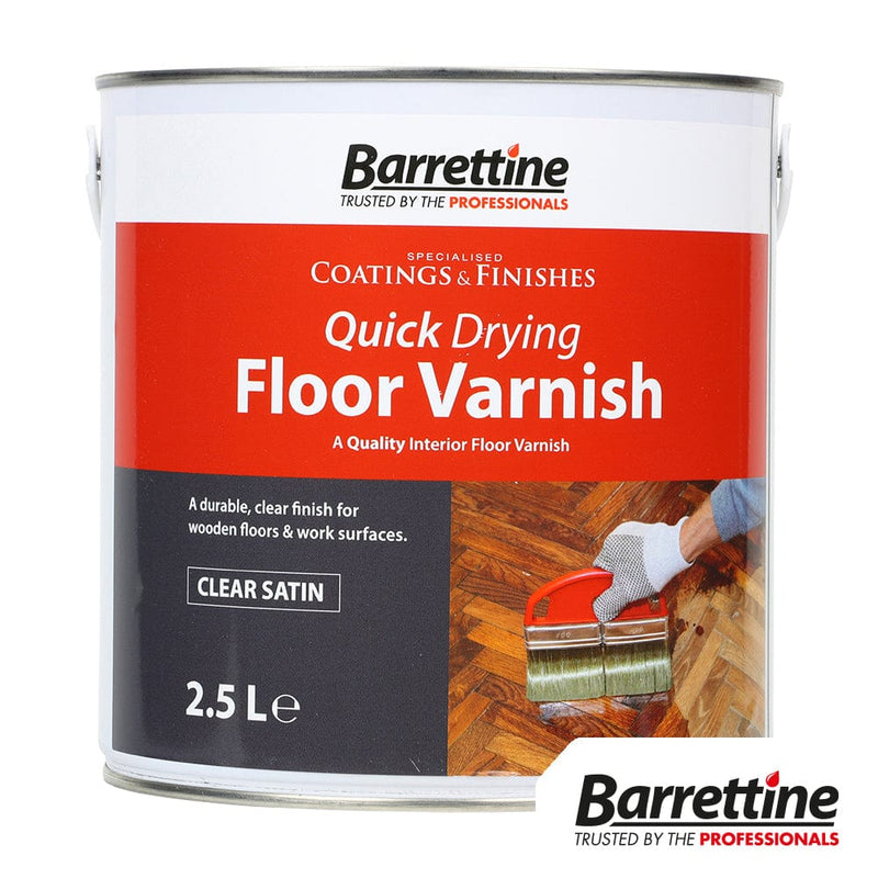 TIMCO Adhesives & Building Chemicals Barrettine Nourish & Protect Quick Drying Floor Varnish 2.5L - Pack Qty - 1 EA