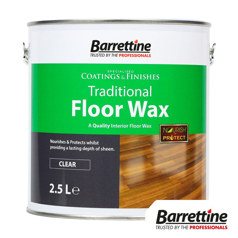 TIMCO Adhesives & Building Chemicals Barrettine Nourish & Protect Traditional Floor Wax 2.5L - Pack Qty - 1 EA