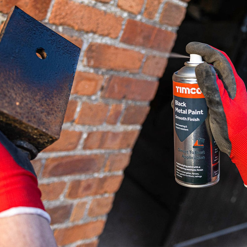 TIMCO Adhesives & Building Chemicals Black Metal Paint Smooth